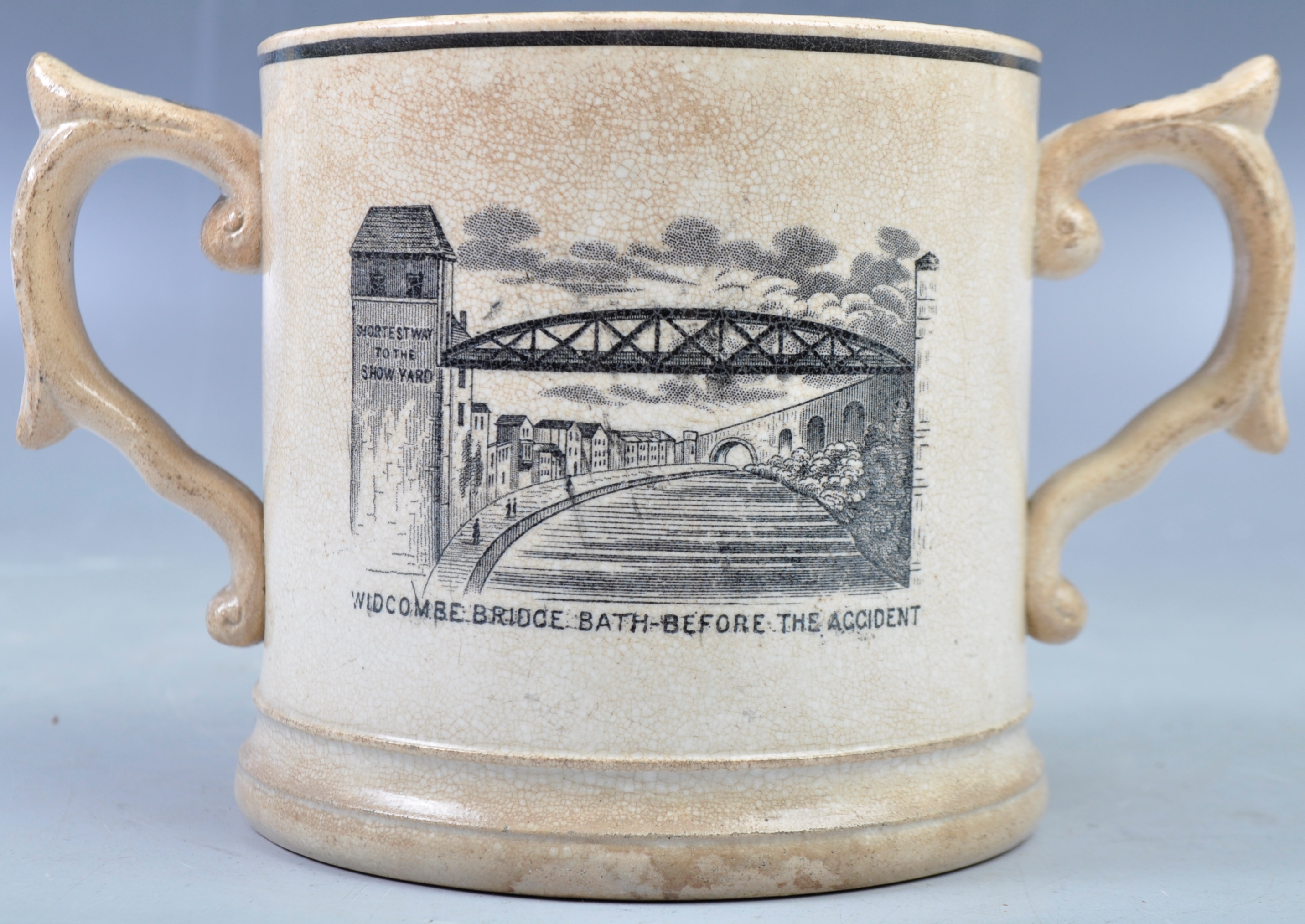 RARE 19TH CENTURY WIDCOMBE BRIDGE DISASTER TANKARD - Image 2 of 4