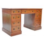 VICTORIAN MAHOGANY TWIN PEDESTAL WRITING DESK