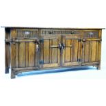 NIGEL GRIFFITHS LARGE JACOBEAN REVIVAL SOILD OAK SIDEBOARD