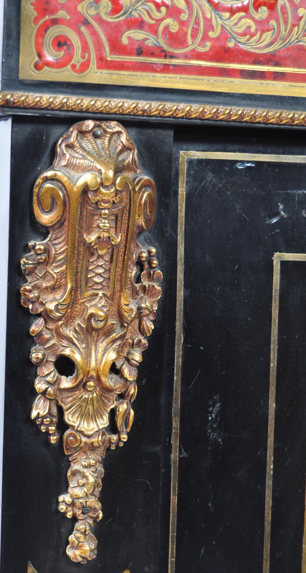 19TH CENTURY BOULLE WORK RED TORTOISESHELL PIER CABINET - Image 5 of 8