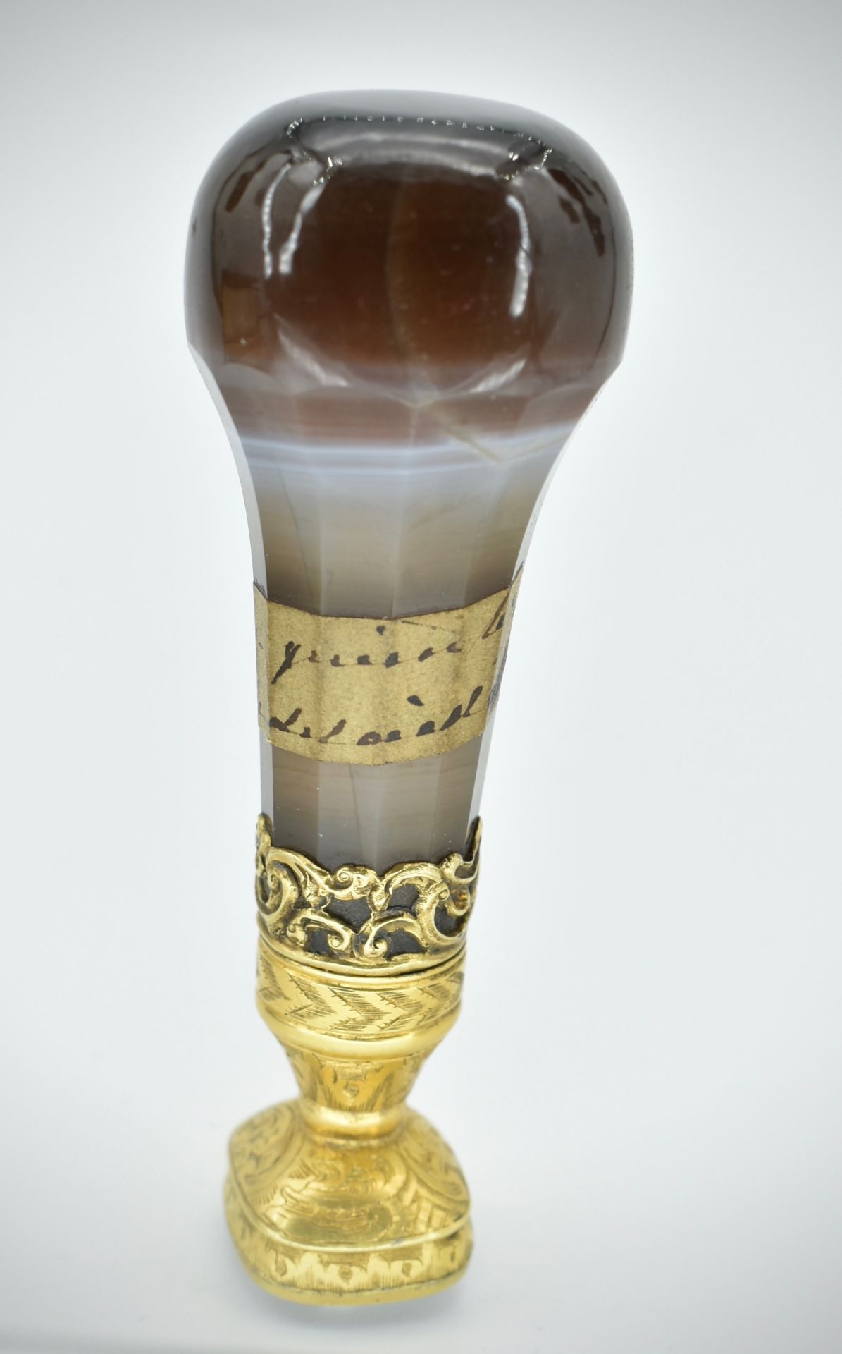 19th Century Banded Agate Desk Wax Seal - Image 6 of 7