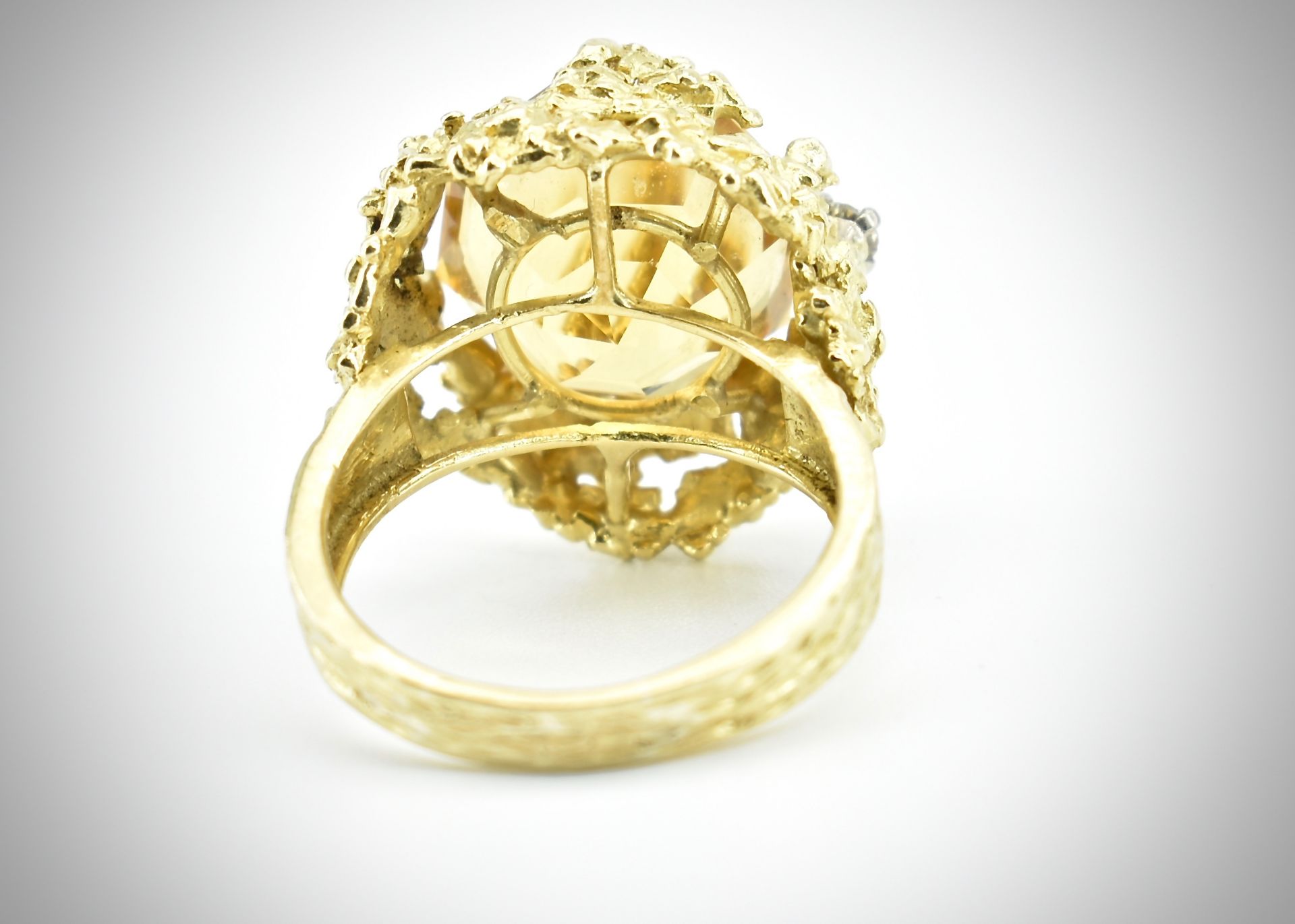 Alan Martin Gard - 18ct Gold Citrine Diamond Ring 1968 - Image 10 of 10