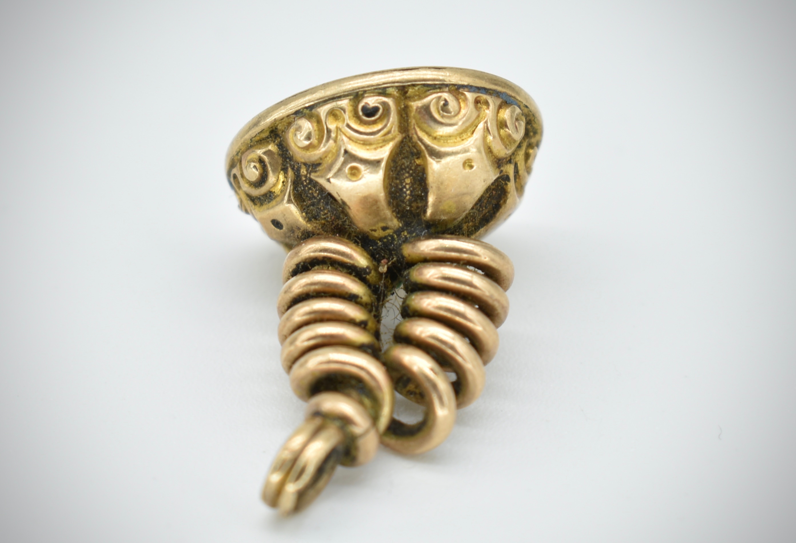 Antique 9ct Gold Intaglio Seal Fob - Image 5 of 7