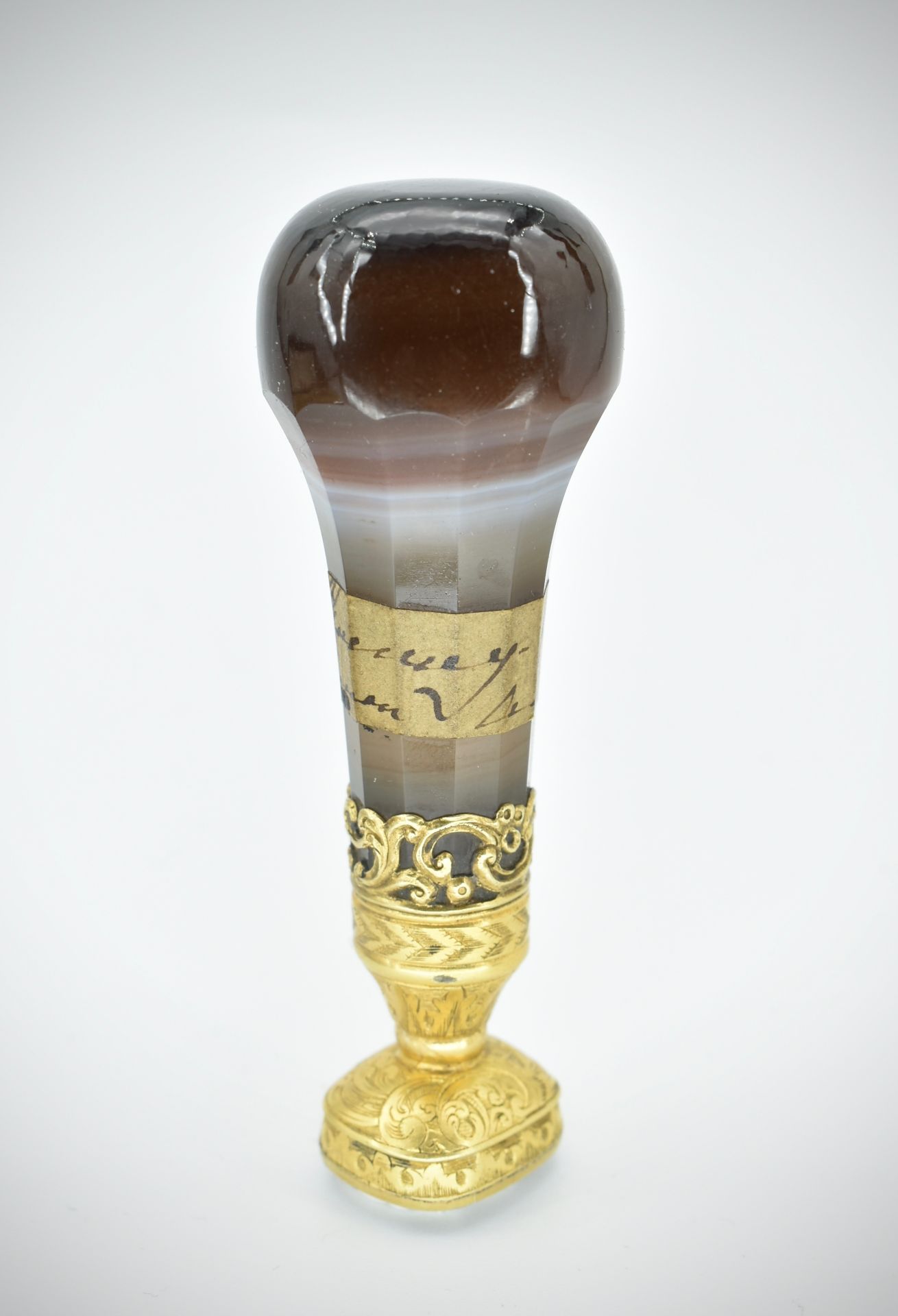 19th Century Banded Agate Desk Wax Seal - Image 5 of 7