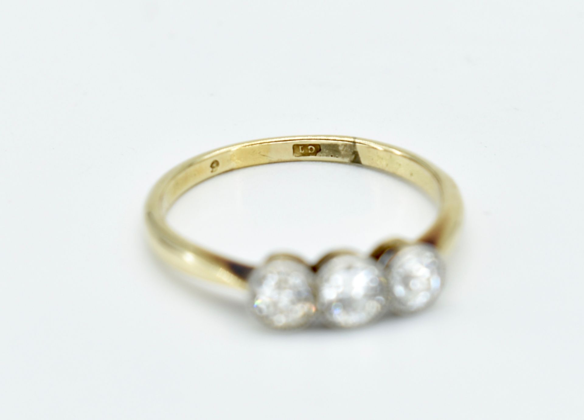 Circa 1920's Diamond Three Stone Ring - Image 2 of 4