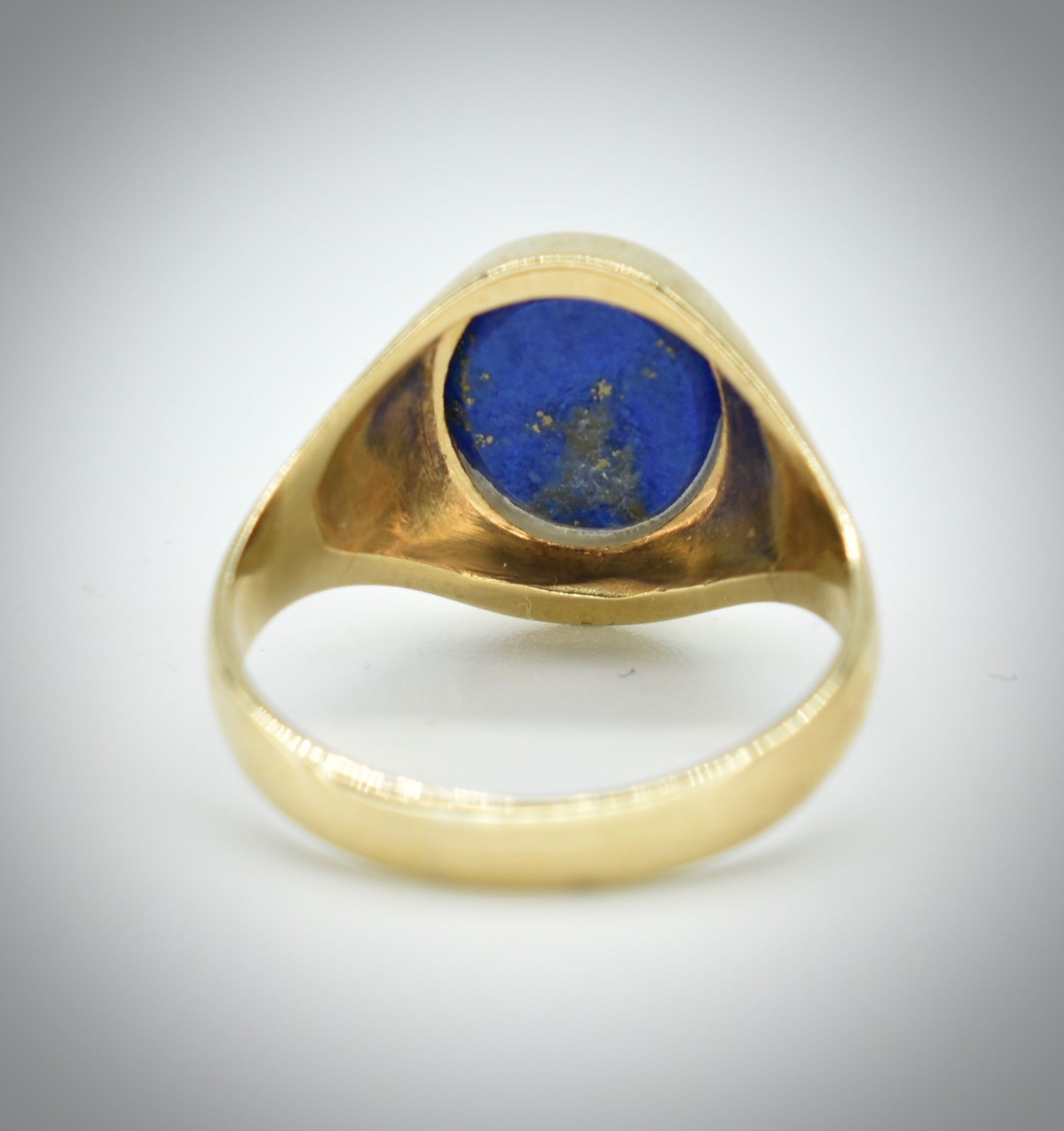 9ct Gold & lapis Lazuli Signet Ring - Image 4 of 5