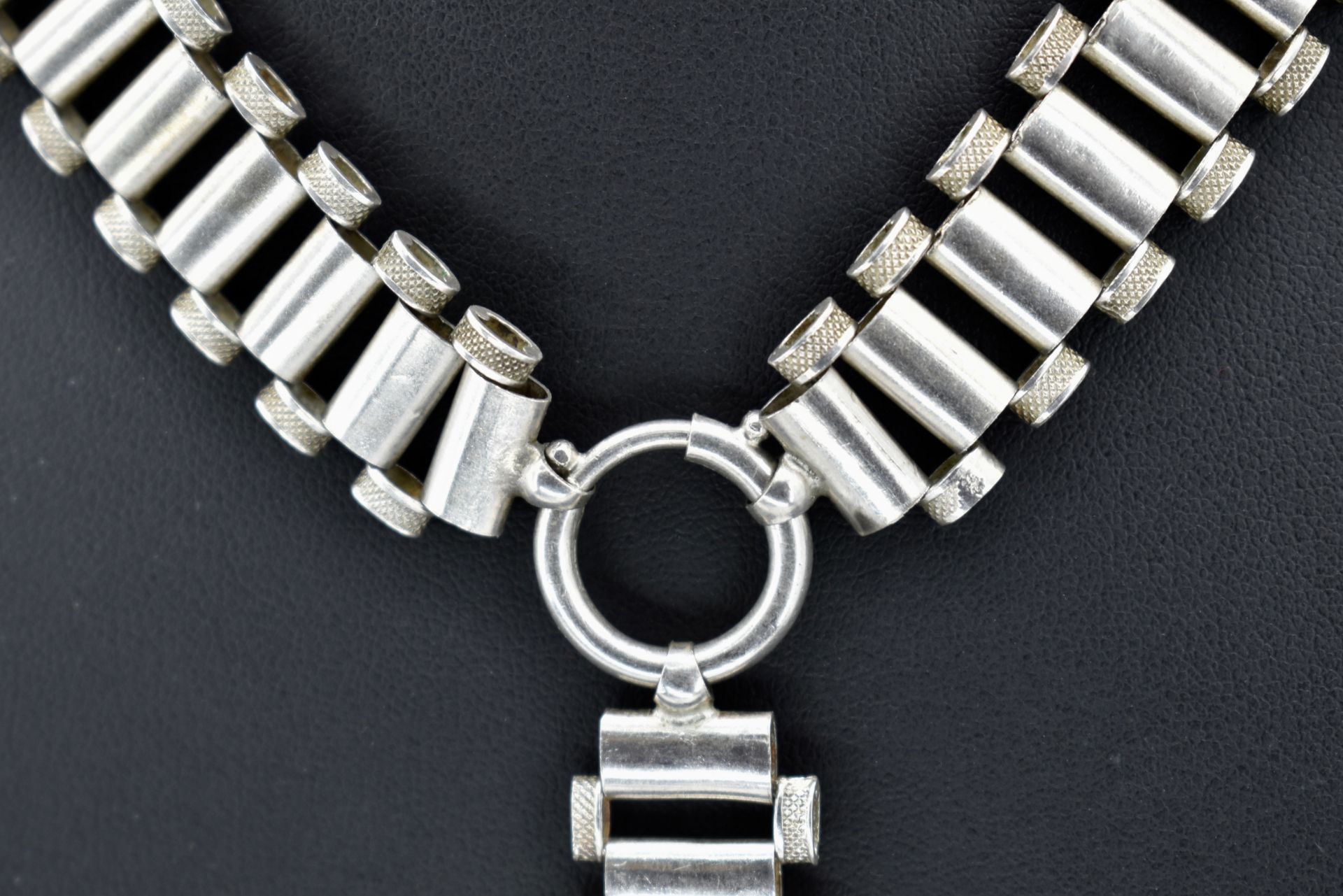 19th Century Victorian Silver Locket Collar Necklace - Image 4 of 5