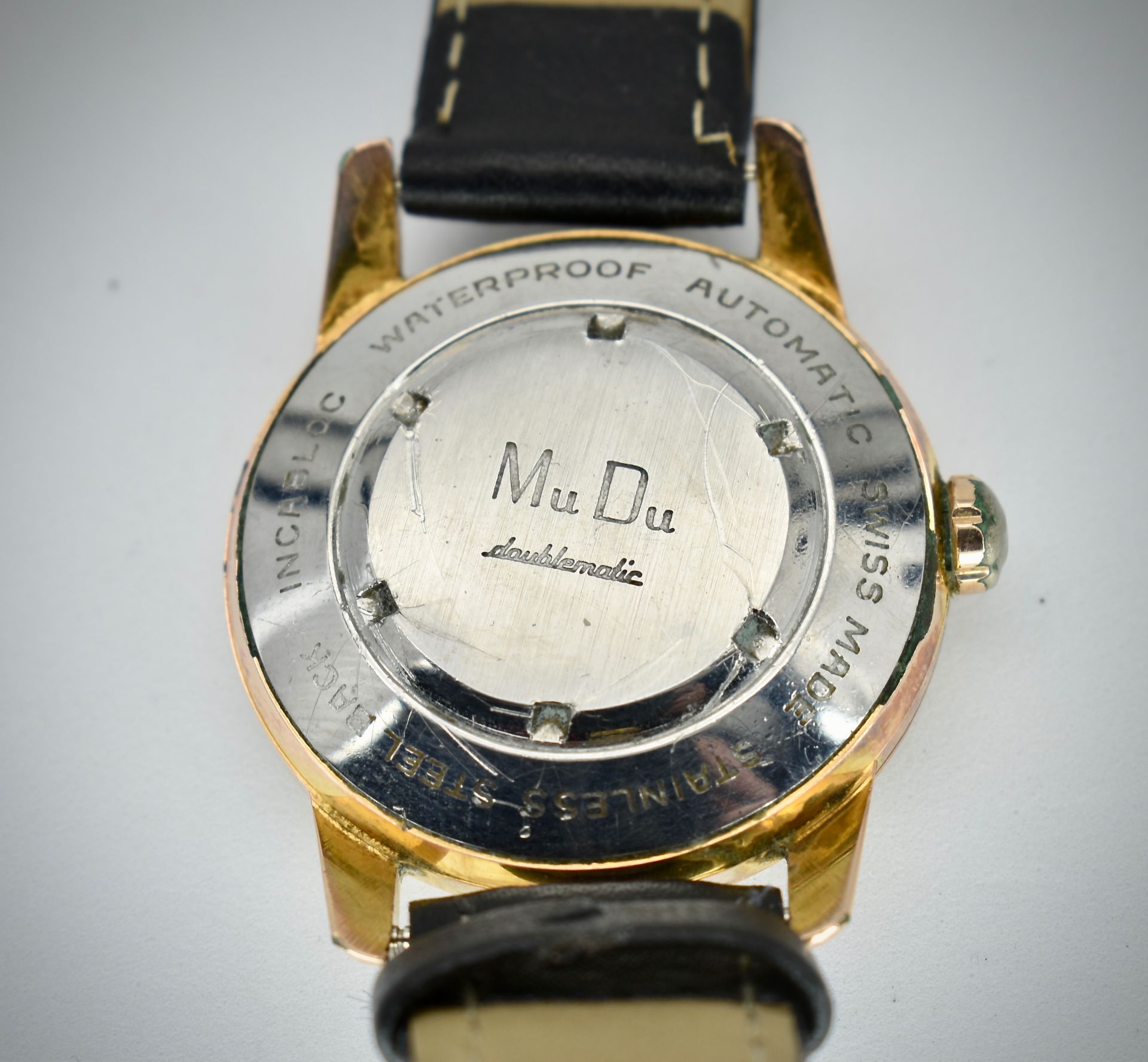 Mid Century MuDu 30 Jewels Doublematic Gents Wristwatch - Bild 2 aus 3