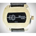 Retro 1970's Lucerne Digital Swiss Jump Hour Gents Wristwatch