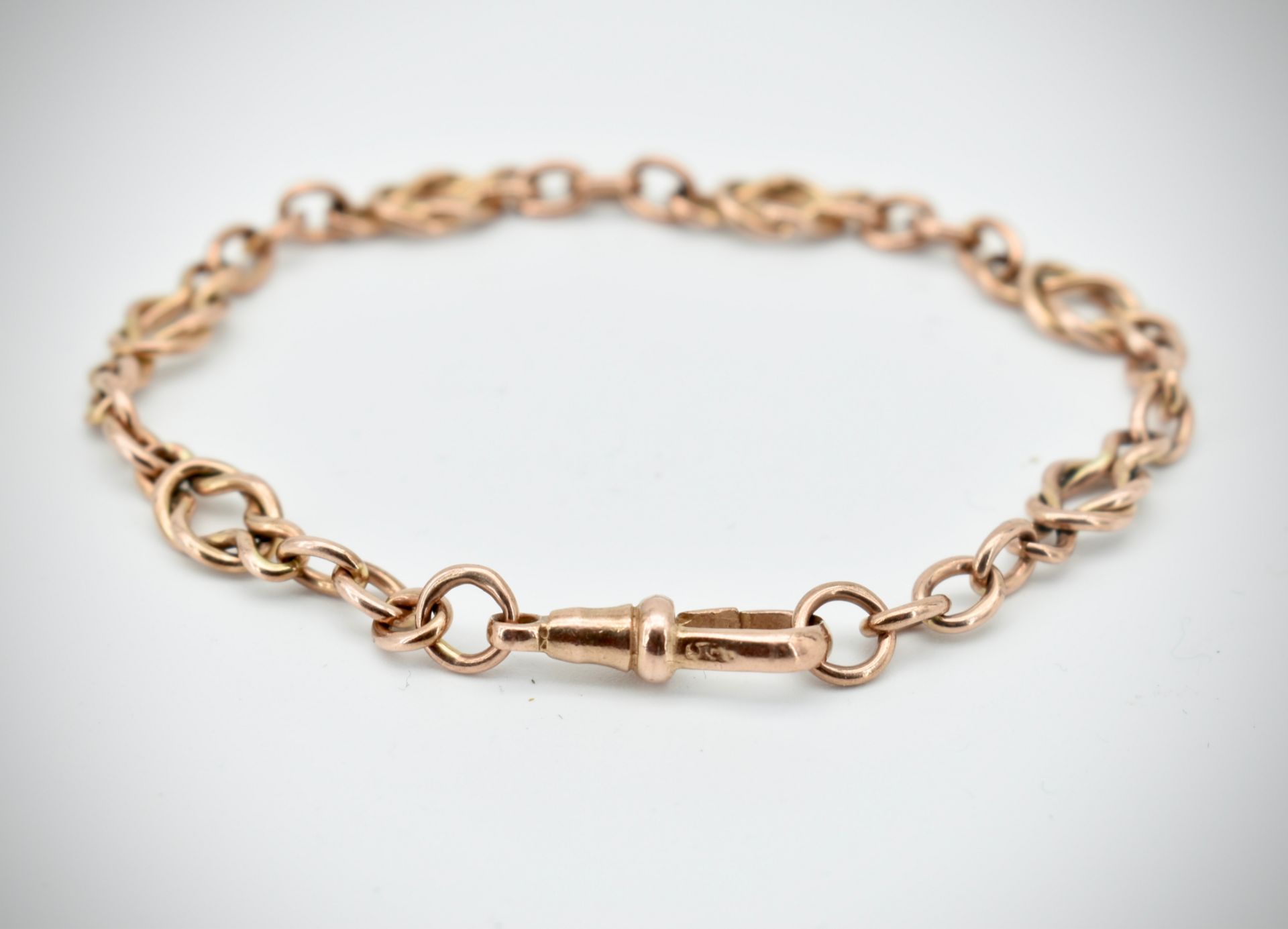 Early 20th Century Rose Gold Albert Chain Bracelet - Image 3 of 3