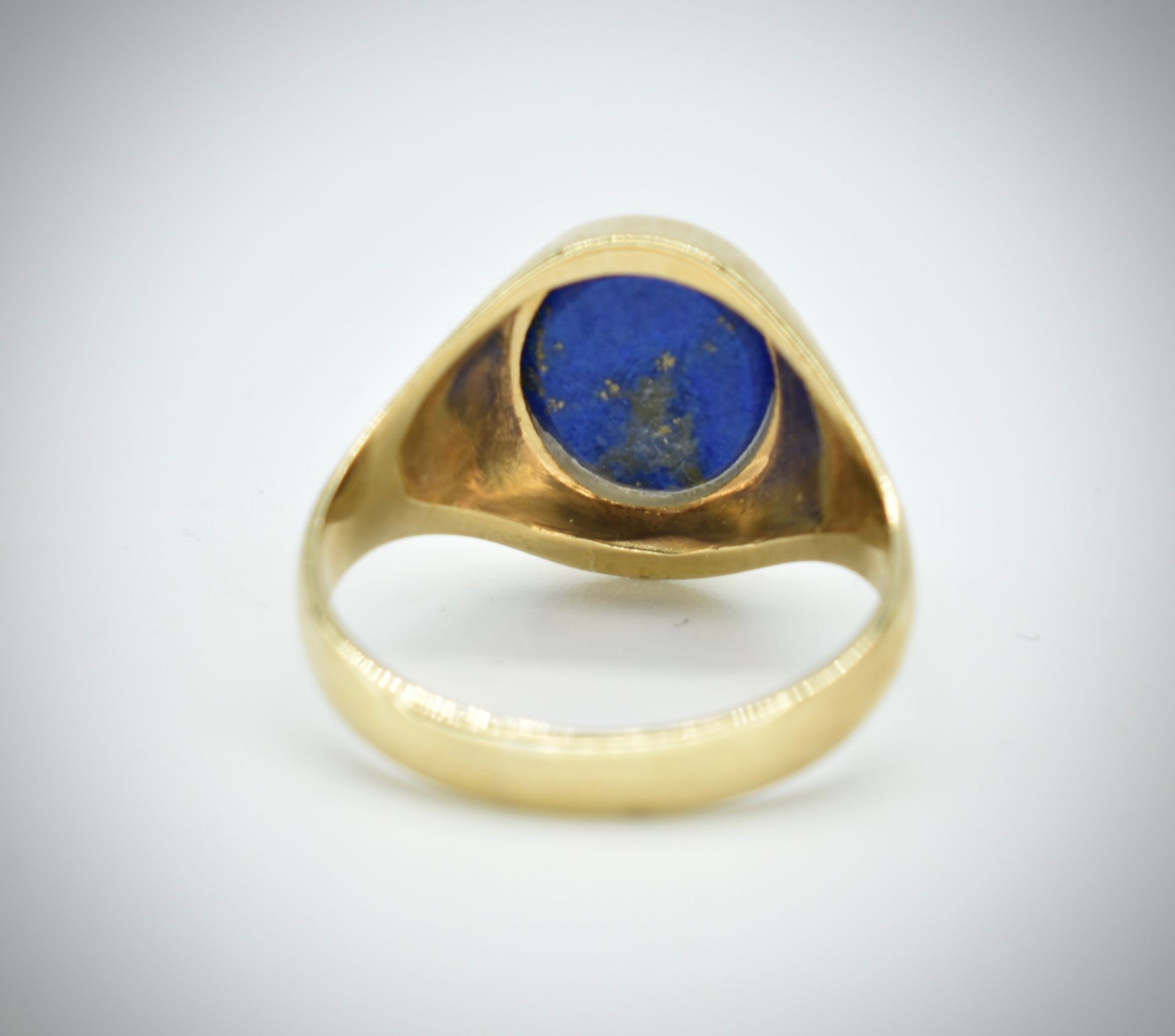 9ct Gold & lapis Lazuli Signet Ring - Image 5 of 5