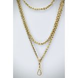 Victorian 19th Century 9ct Gold Guard Chain