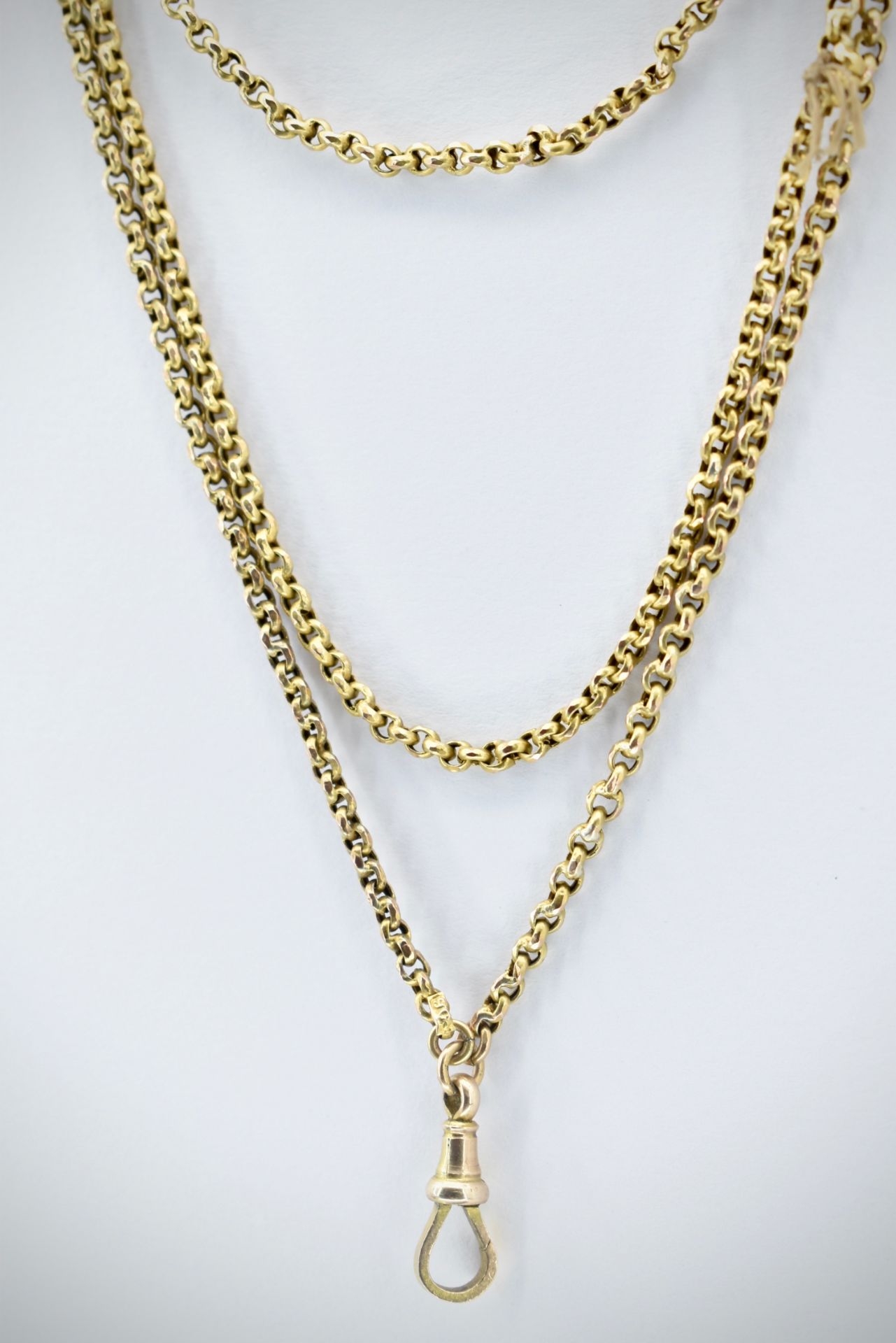 Victorian 19th Century 9ct Gold Guard Chain