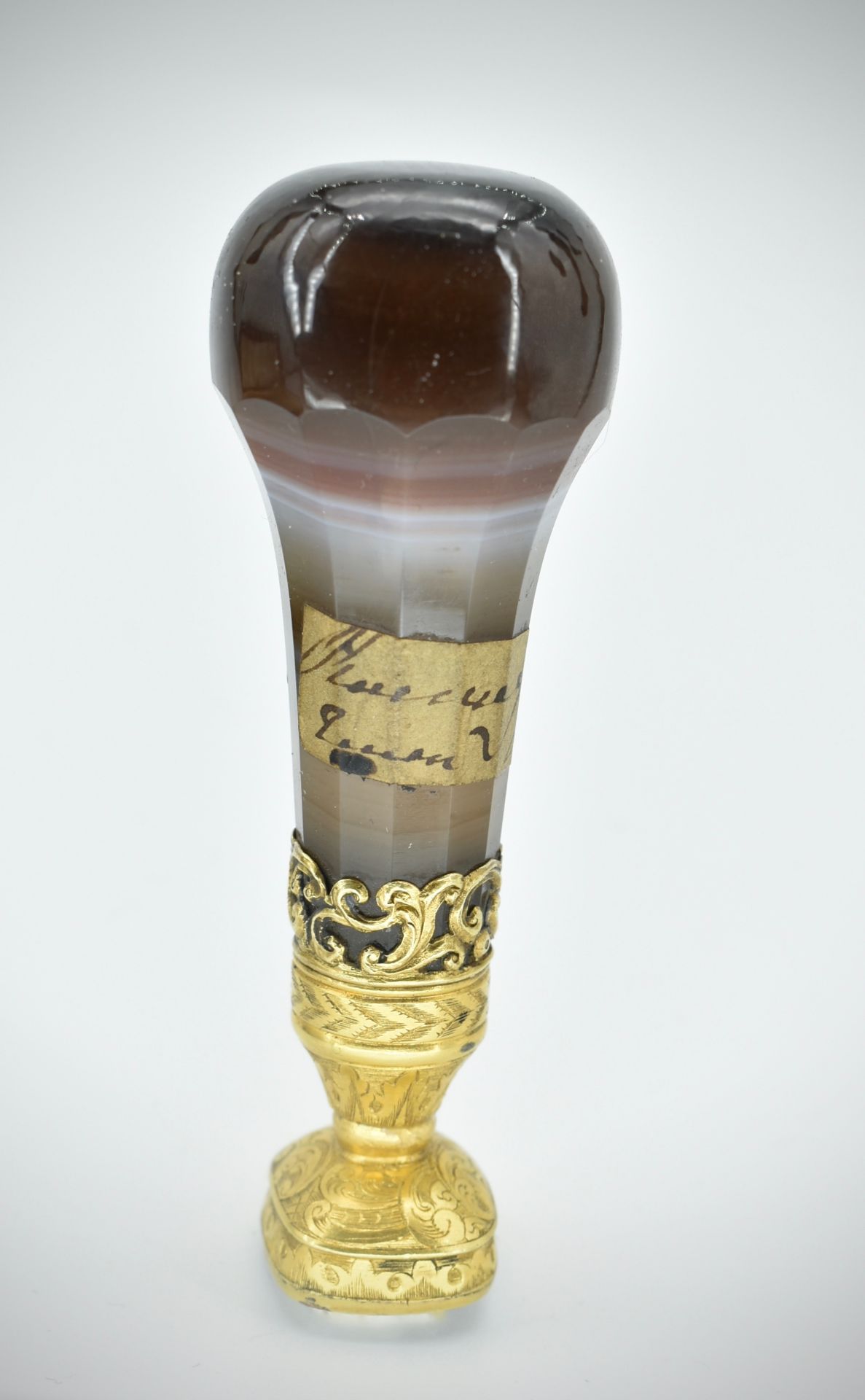 19th Century Banded Agate Desk Wax Seal - Image 4 of 7