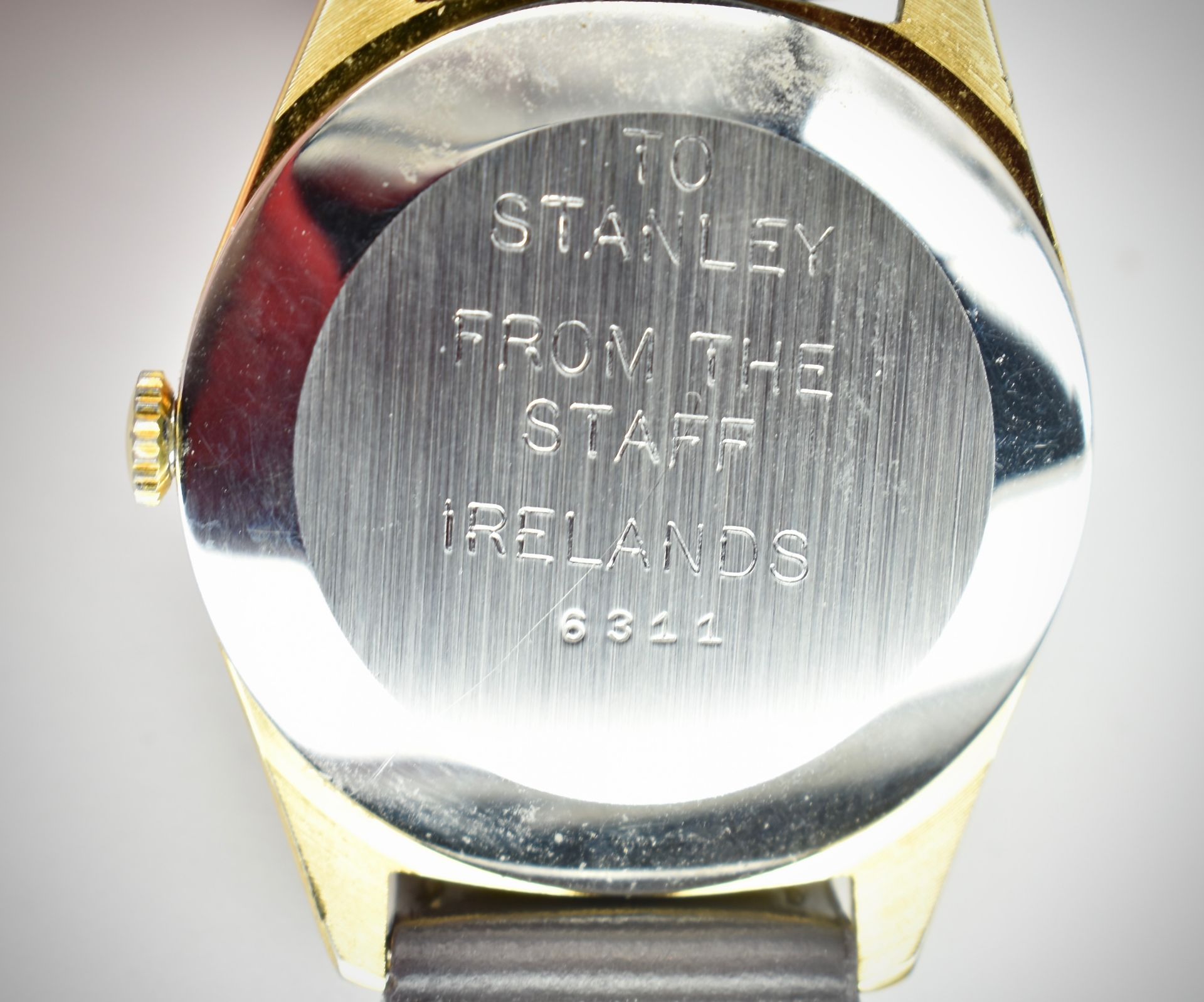 Mid Century Ingersoll Gentleman's Gilt & Silvered Dial Wristwatch - Bild 2 aus 3