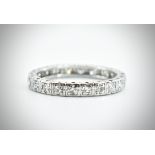 French Platinum & Diamond Eternity Ring