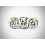 Platinum & Diamond Three Stone Ring