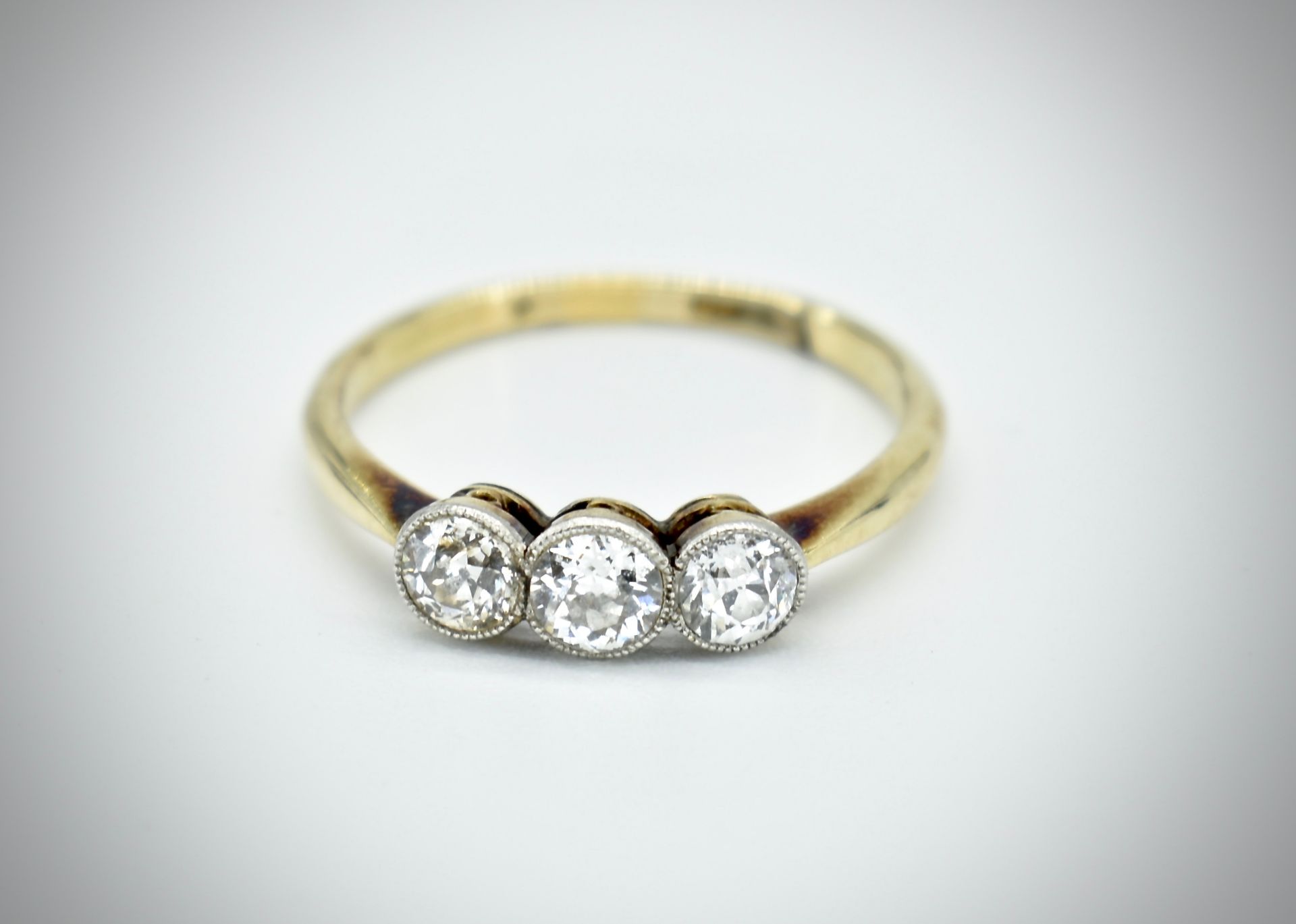 Circa 1920's Diamond Three Stone Ring