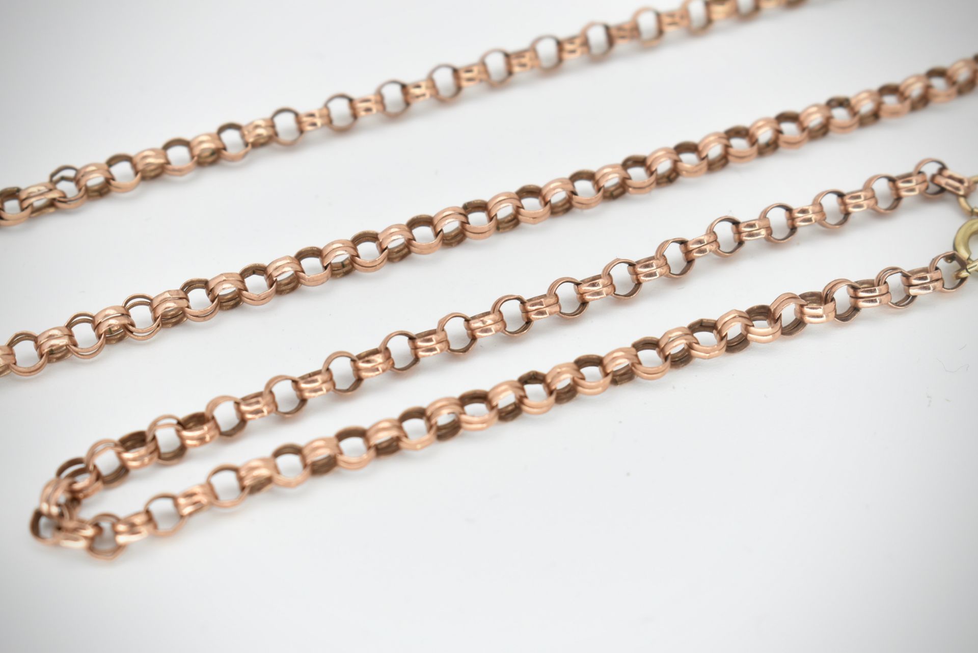 9ct Rose Gold Necklace & Bracelet Suite - Set - Image 2 of 5