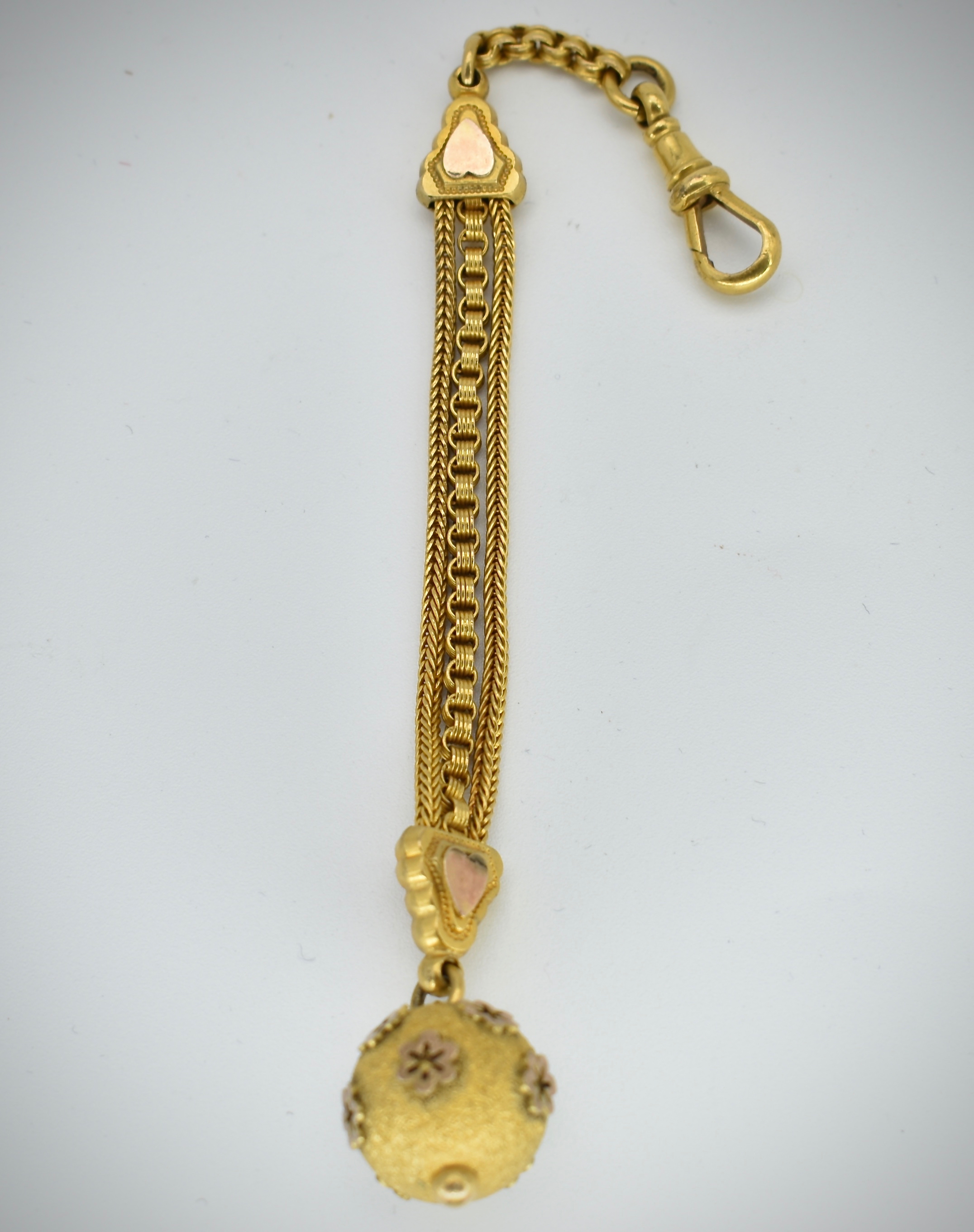 Victorian 19th Century Gold Albertina Chain & Ball Finial - Image 2 of 4
