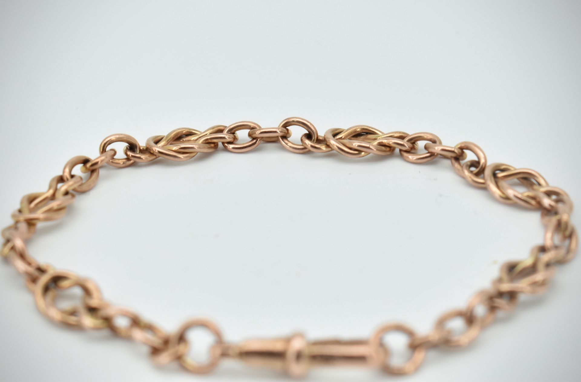 Early 20th Century Rose Gold Albert Chain Bracelet - Image 2 of 3