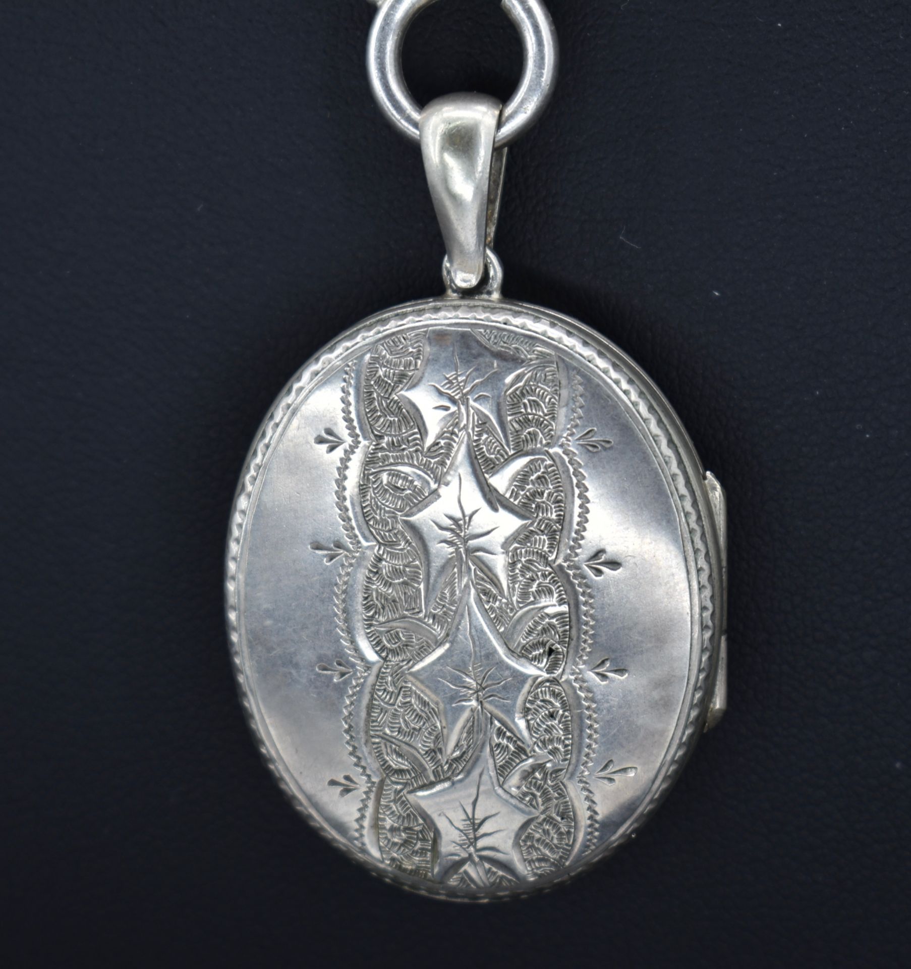 19th Century Victorian Silver Locket Collar Necklace - Image 3 of 5