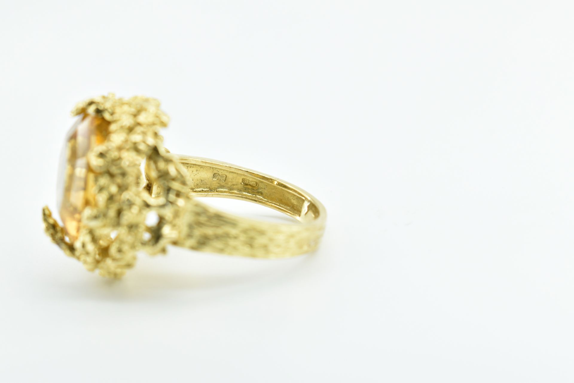 Alan Martin Gard - 18ct Gold Citrine Diamond Ring 1968 - Image 8 of 10