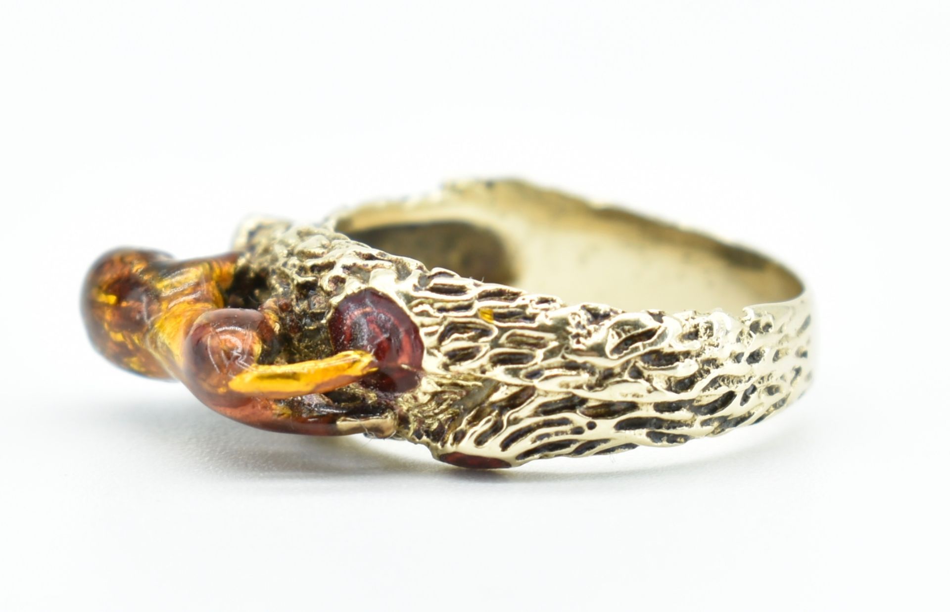 Gold & Enamel Figural Dress Ring - Image 4 of 7