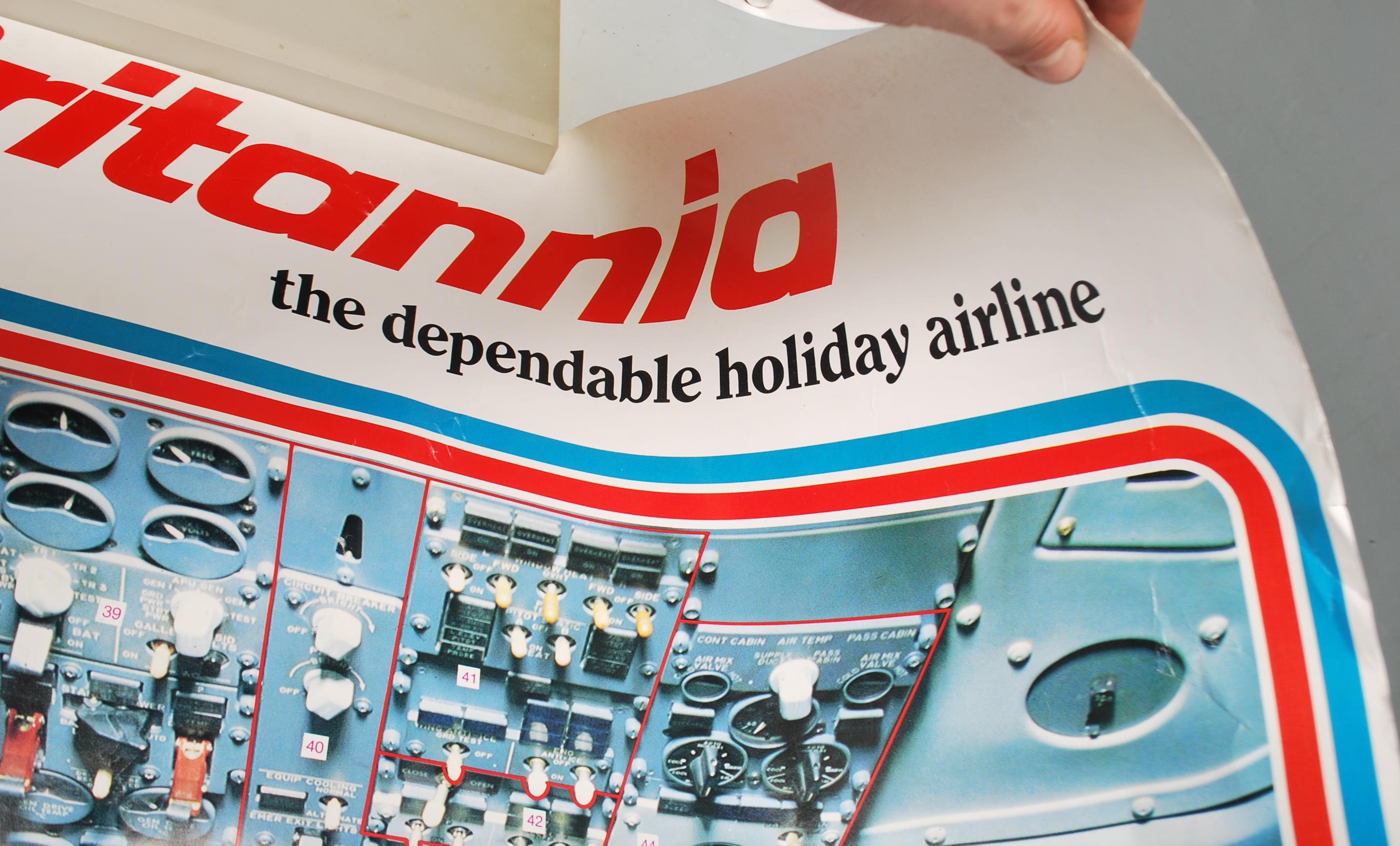 PAIR OF BRITANNIA AIRWAYS PROMOTIONAL POSTERS. - Image 5 of 11