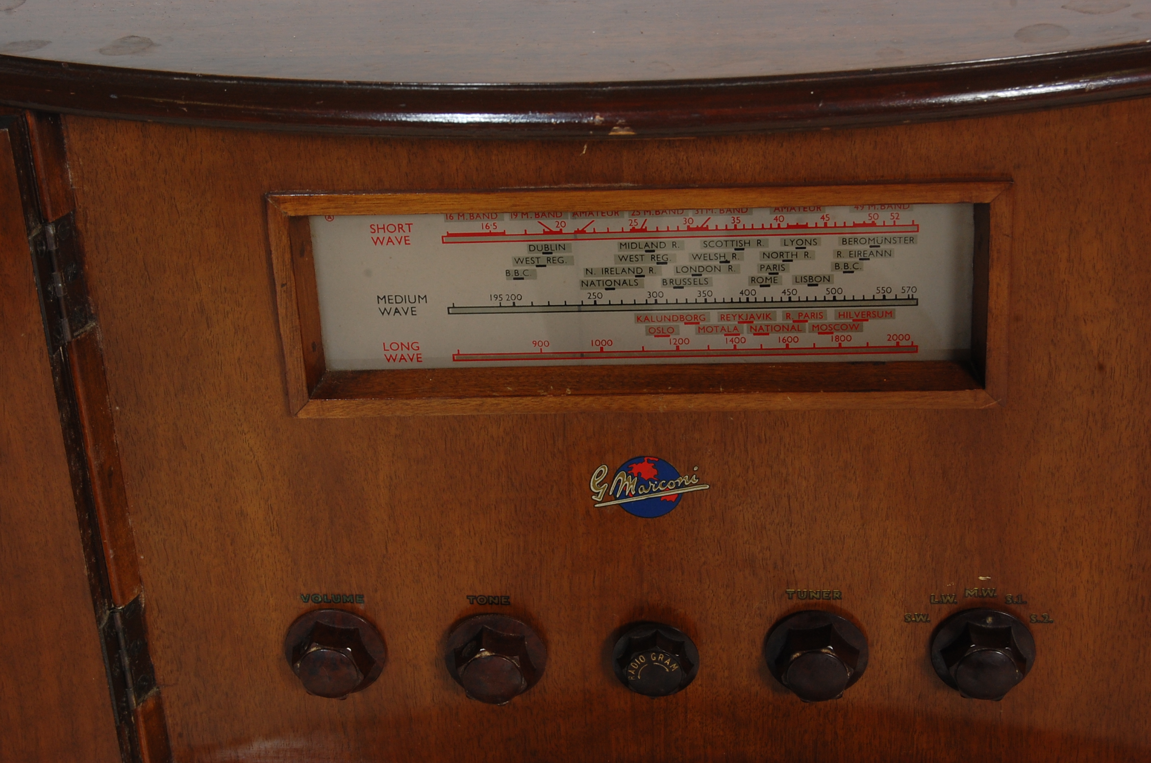 VINTAGE MID 20TH CENTURY MARCONI RADIOGRAM - Image 4 of 4
