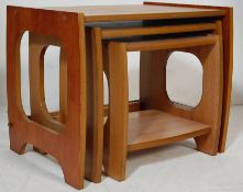 1970'S VINTAGE TEAK WOOD NEST OF TABLE