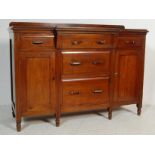 EDWARDIAN MAHOGANY BREAKFRONT SIDEBOARD