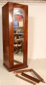 19TH CENTURY VICTORIAN MAHOGANY BOX WARDROBE