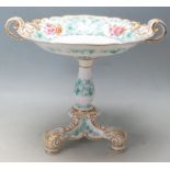 CIRCA 1852 VICTORIAN W.T. COPELAND CERAMIC PORCELAIN TAZZA