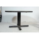 LARGE VINTAGE STYLE METAL FRAME FACTORY INDUSTRIAL TABLE