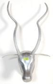 21ST CENTURY CONTEMPORARY POLISH METAL ANTELOPES HEAD