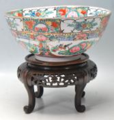 LARGE 20TH CENTURY CHINESE PORCELAIN PUNCH BOWL