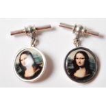 PAIR OF .925 SILVER MONA LISA EARRINGS