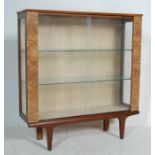 MID CENTURY MELAMINE FORMICA CHINA DISPLAY CABINET