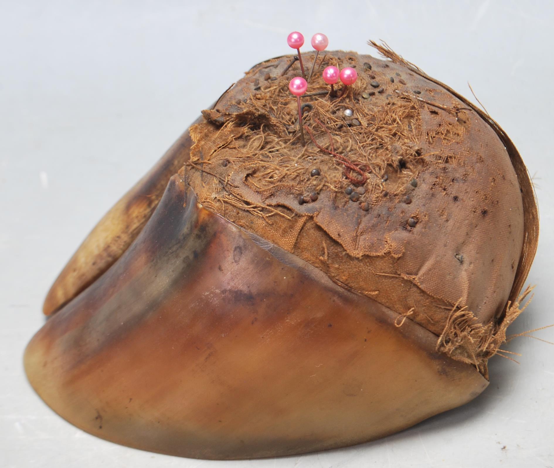 19TH CENTURY VICTORIAN TAXIDERMY PIN CUSHION - Image 3 of 5