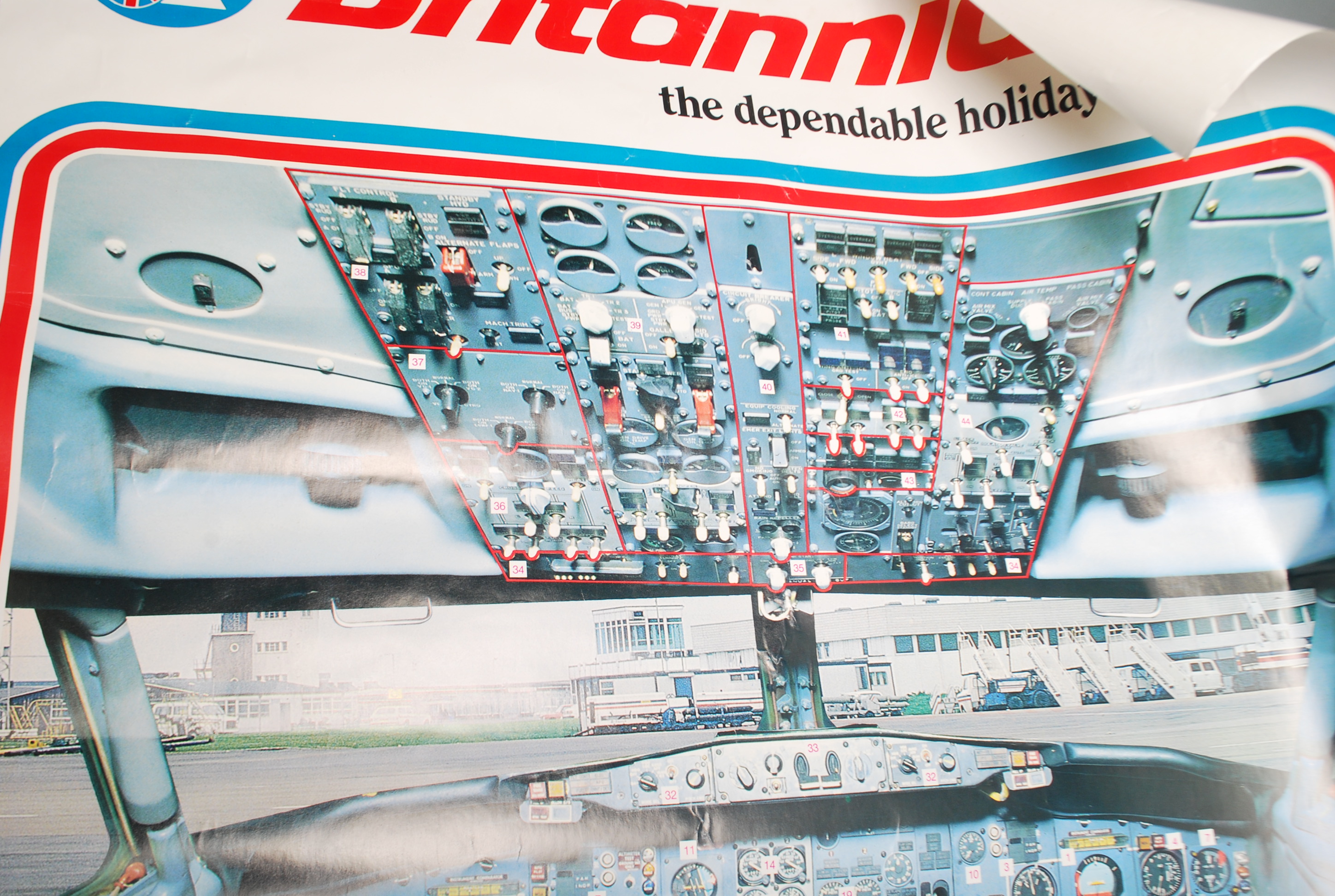 PAIR OF BRITANNIA AIRWAYS PROMOTIONAL POSTERS. - Image 4 of 11