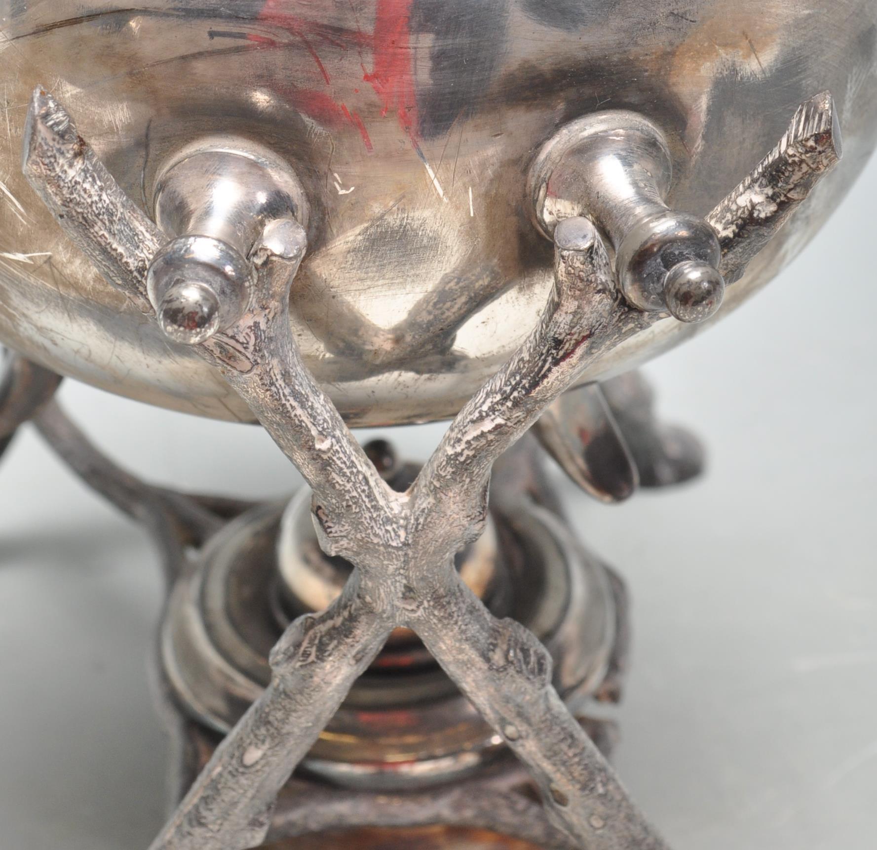 EARLY 20TH CENTURY SILVER PLATED SPIRIT KETTLE BY JOHN TURTON AND CO - Image 3 of 10