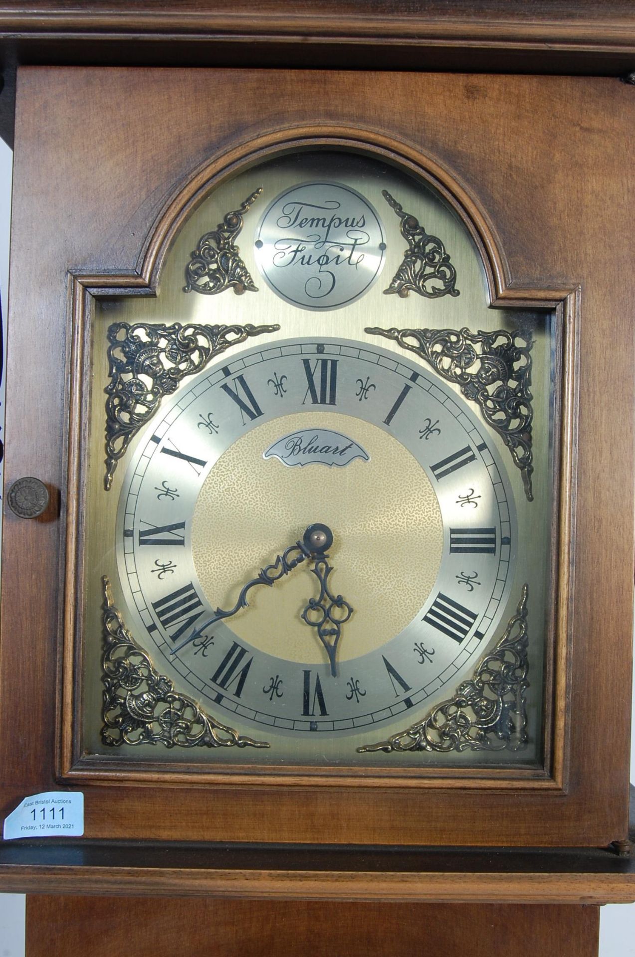 REGENCY REVIVAL BLUART LONGCASE CLOCK - Image 3 of 10