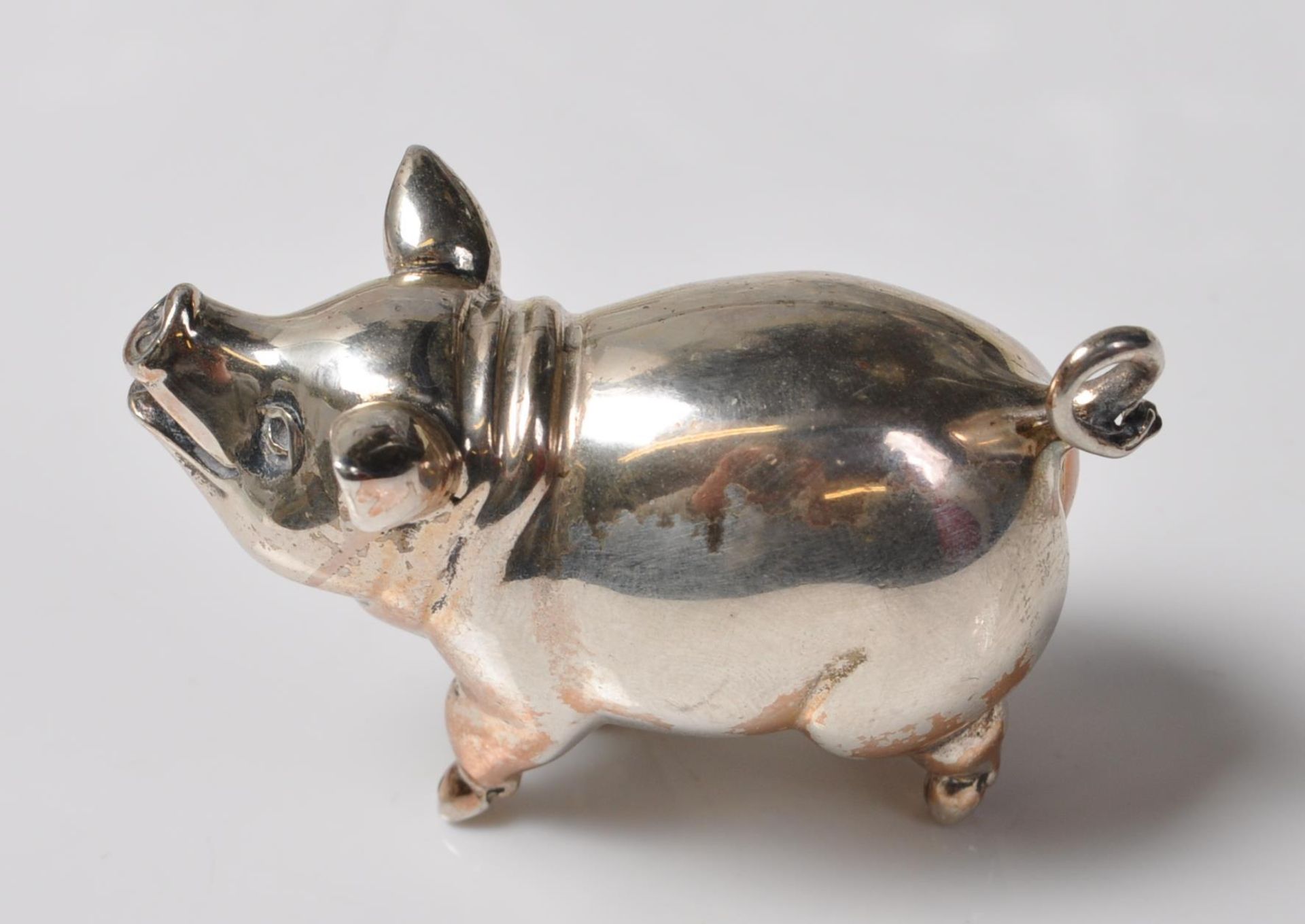 SILVER HALLMARKED PIG FIGURINE - Bild 3 aus 5