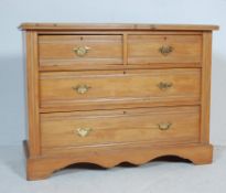 EARLY 20TH CENTURY SATIN WALNUT CHEST OF DRAWERS