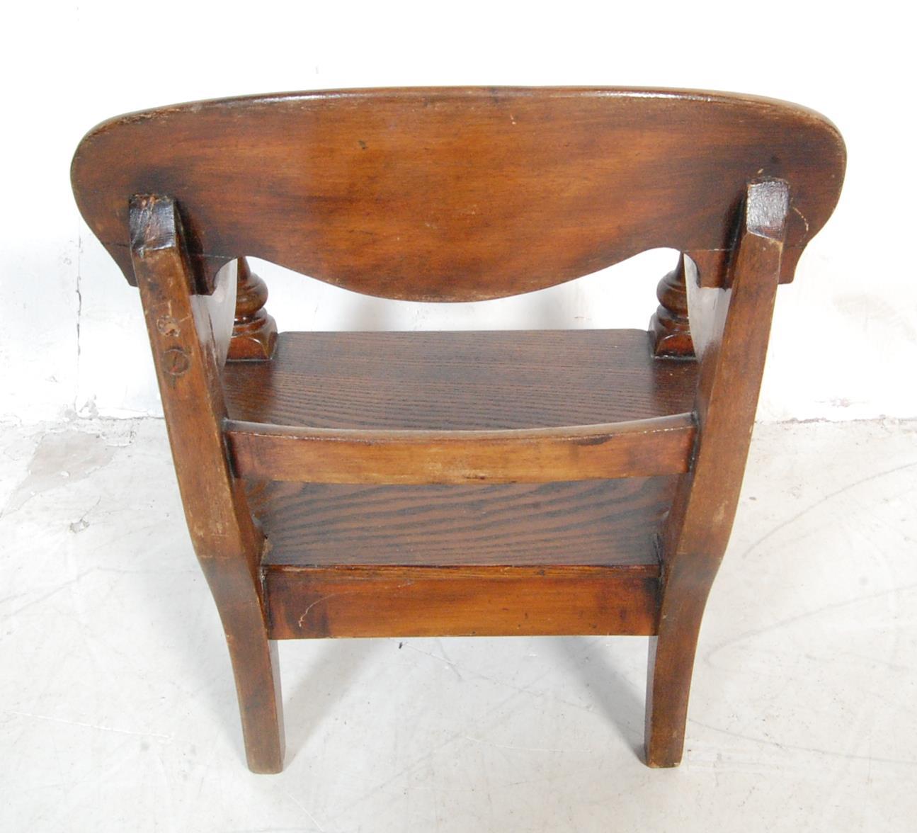 19TH CENTURY VICTORIAN MAHOGANY CHILDRENS CHAIR - Image 5 of 6