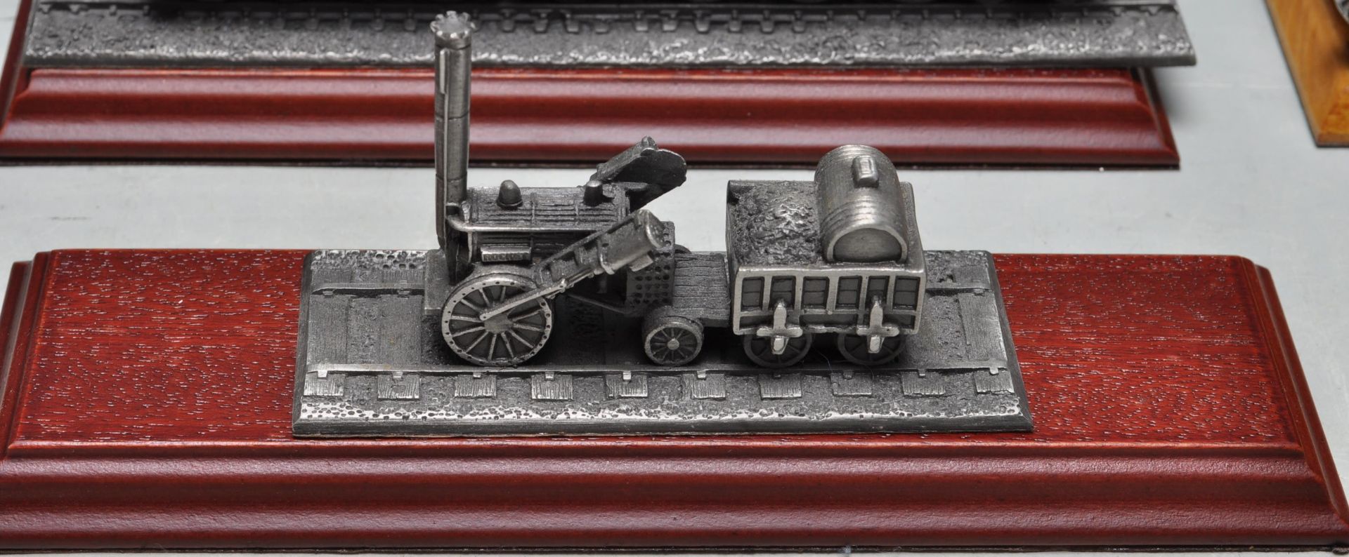 COLLECTION OF ROYAL HAMPSHIRE ART FOUNDRY PEWTER TRAINS AND LOCOMOTIVES - Bild 3 aus 12