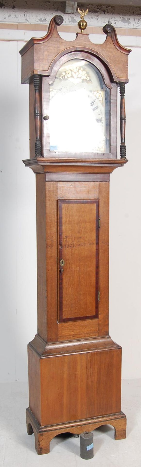 GEROGE III OAK LONGCASE GRANDFATHER CLOCK