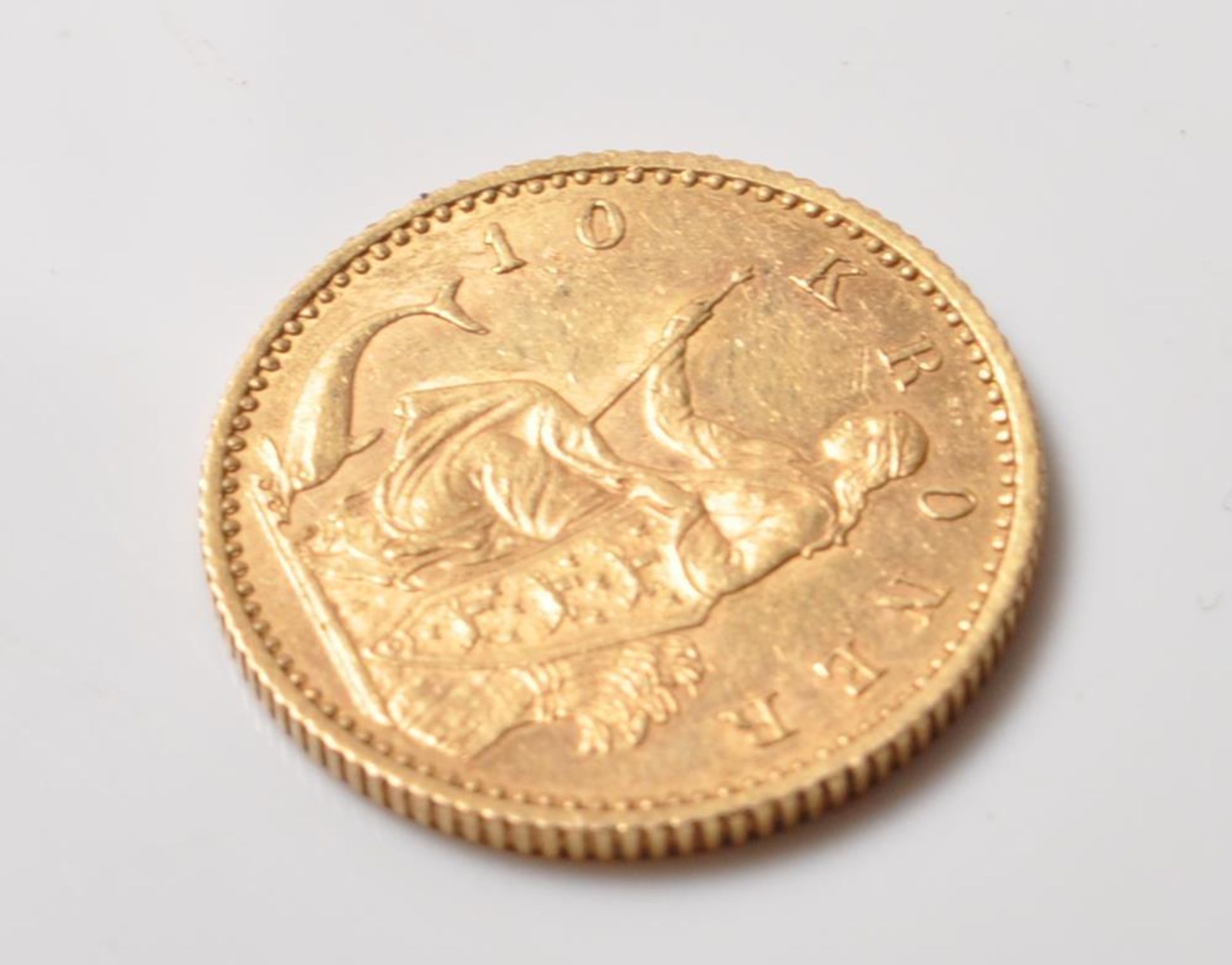 1900 DANISH 10 KRONER GOLD COIN - Bild 3 aus 3