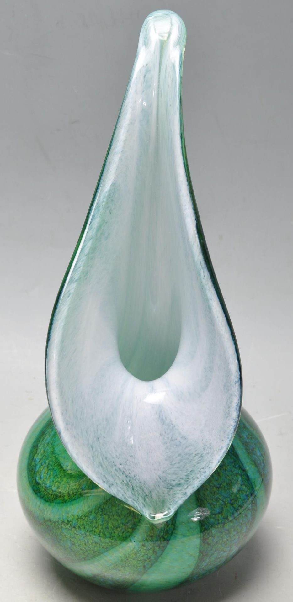 OURGLASS OF COCKINGTON RETRO VINTAGE STUDIO ART GLASS TULIP VASE - Bild 7 aus 7